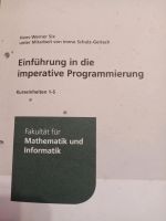 Einführung in die Imperative Programmierung Mathe Informatik Bayern - Kranzberg Vorschau