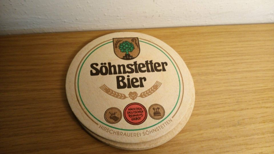 Söhnstetten Hirschbrauerei Bierdeckel Heidenheim in Dillingen (Donau)