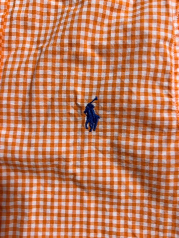 Polo Ralph Lauren Hemd Junge Gr.S (8)=140 orange kariert NEU in Hamburg