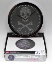 Neuware Skully Strass Wanduhr schwarz 25 cm Totenkopf Clock Bayern - Amberg Vorschau