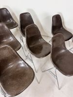 Eames Herman Miller Fieberglas stapelbarer Stuhl Küchenstuhl Bürostuhl schwarz braun 70er Jahre Vintage Berlin - Mitte Vorschau