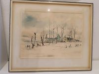 Gemälde Bild Winterlandschaft Aquarell vom Künstler Ernst Ohst Nordrhein-Westfalen - Kreuzau Vorschau