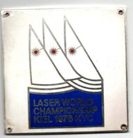 Segelplakette Laser World Championship Kiel 1976 KYC Kiel - Hassee-Vieburg Vorschau