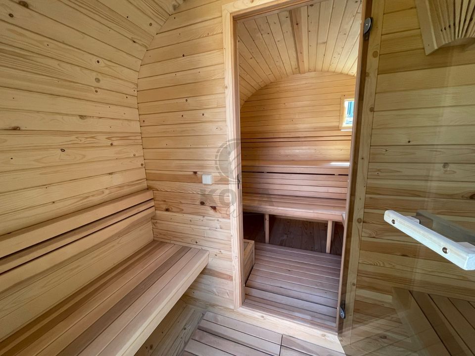 Quadro Sauna | Garten Fass Sauna | 3,5 m | inkl. Vorraum in Eichenzell