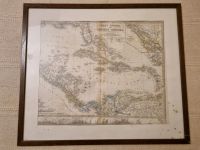 Lithographie, alte Karte, Karibik aus Atlas um 1900 geramt Leipzig - Leipzig, Zentrum-Ost Vorschau