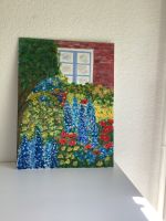 Aquarelle/Acryl/Öl Bild Blumen Hauswand Fenster Berlin - Wilmersdorf Vorschau
