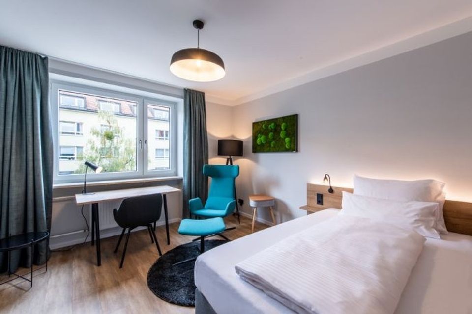 Modern möblierte 2-Zimmer-Business Wohnung (jeweils Schlaf- und Arbeitsbereich) unweit der Isar in München