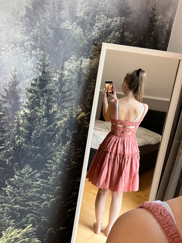 Rostbraunes Rotes Sommerkleid von asos, Größe: XS in Fürstenzell