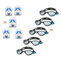 XXL SET 5x Taucherbrille Schwimmbrille UV-Schutz 5x Nasenclips Hamburg-Mitte - Hamburg Billstedt   Vorschau