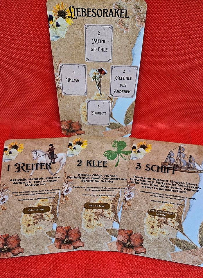 39 Lenormand "Spiel der Hoffnung" Orakelkarten in Schkeuditz