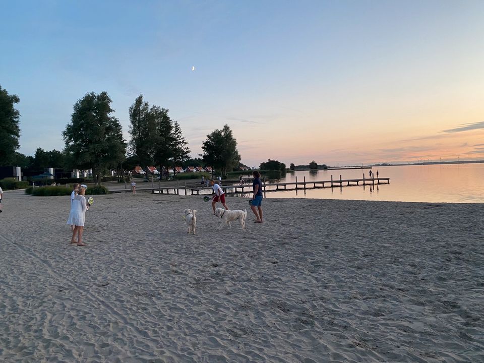 ☀️ FERIENHAUS ⛱️ beste Lage ☀️ STRAND ⛱️ Idealer Urlaub mit HUND ☀️ MEERBLICK Dachterrasse ☀️ Garten POOL Sauna ⛱️  Familien Urlaub Kind ❤️ Ferienwohnung Holland Niederlande Meer Veluwemeer Lastminute in Telgte