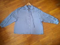 100% Seidenbluse, rauchblau hellblau American Vintage XS, S, M, L Baden-Württemberg - Tübingen Vorschau