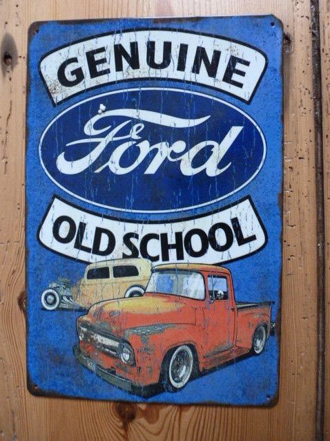 BLECHSCHILD FORD TRUCK F1 F100 RETRO VINTAGE GARAGE US CAR V8 in Wandlitz