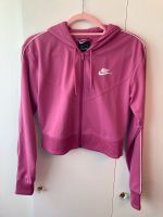 Nike Damen crop Jacke Sweatjacke Zip Hoodie pink Düsseldorf - Benrath Vorschau