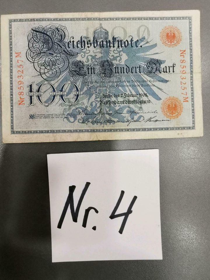 6 Stück Original Reichsbanknoten 20, 50, 100 Mark Sammeln Rarität in Dresden