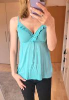 Edc by Esprit Sommer Top Türkis Volants Babydoll XS 34 top Niedersachsen - Achim Vorschau