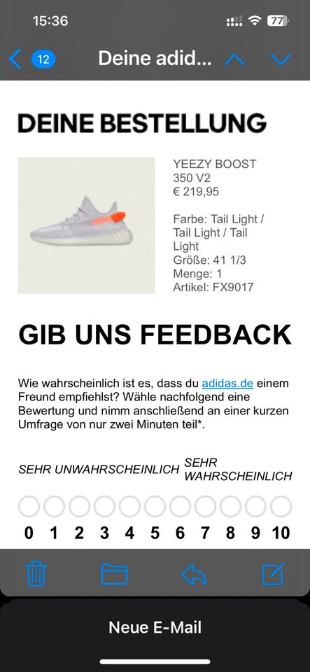 Adidas Yeezy Boost 350 V2 in Hannover