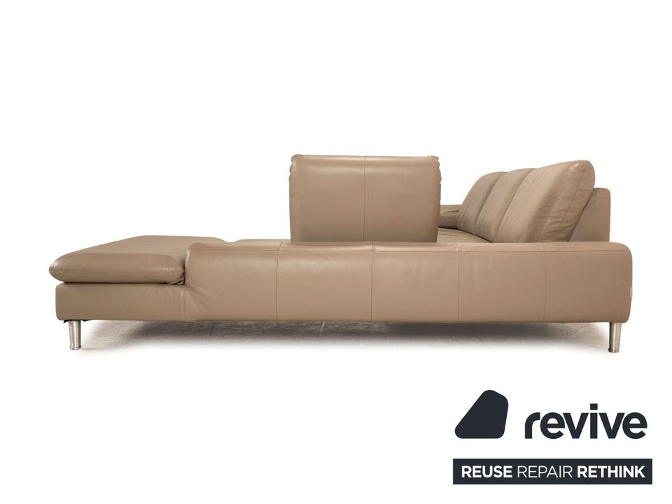 Willi Schillig Loop Leder Ecksofa Grau Taupe Sofa Couch in Köln