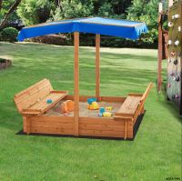 Sandkasten Holzsandkasten Sandkiste Sandbox Sitzbänke 120x120x120 Nordrhein-Westfalen - Ladbergen Vorschau