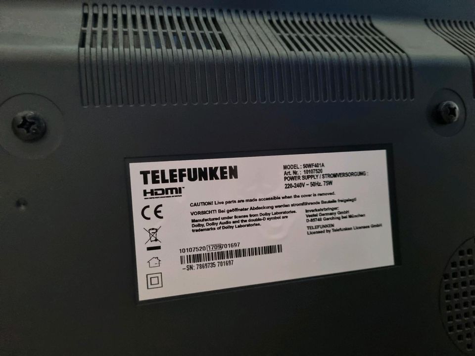 Telefunken Smart TV 50 Zoll OVP in Frankfurt am Main