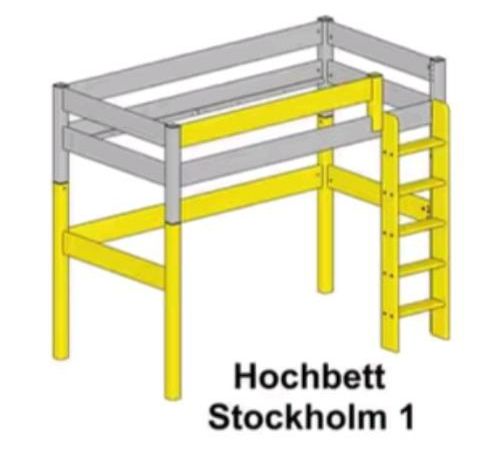 Hochbett Erweiterung für Bett Stockholm von Dahlhaus 100x200x205 in Groß Grönau