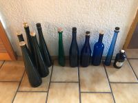 6 grüne Flaschen & 5 blaue Flaschen Glas Aufbewahrung Bayern - Hirschaid Vorschau