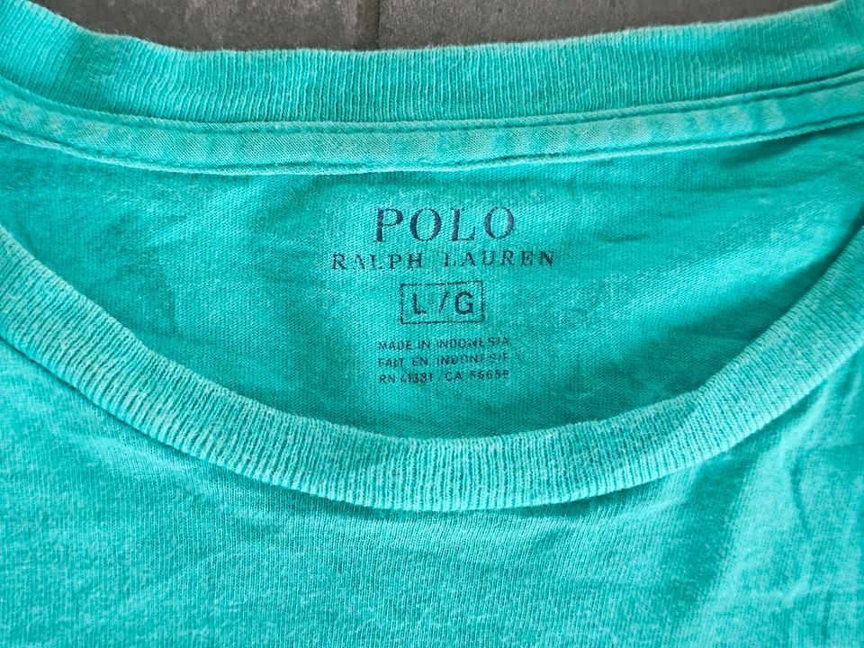 Polo Ralph Lauren T-Shirt in Größe L türkis - top Zustand - in Königswinter