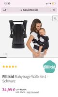 Fillikid Babytrage Walk 4in1 - Schwarz Bayern - Amberg Vorschau