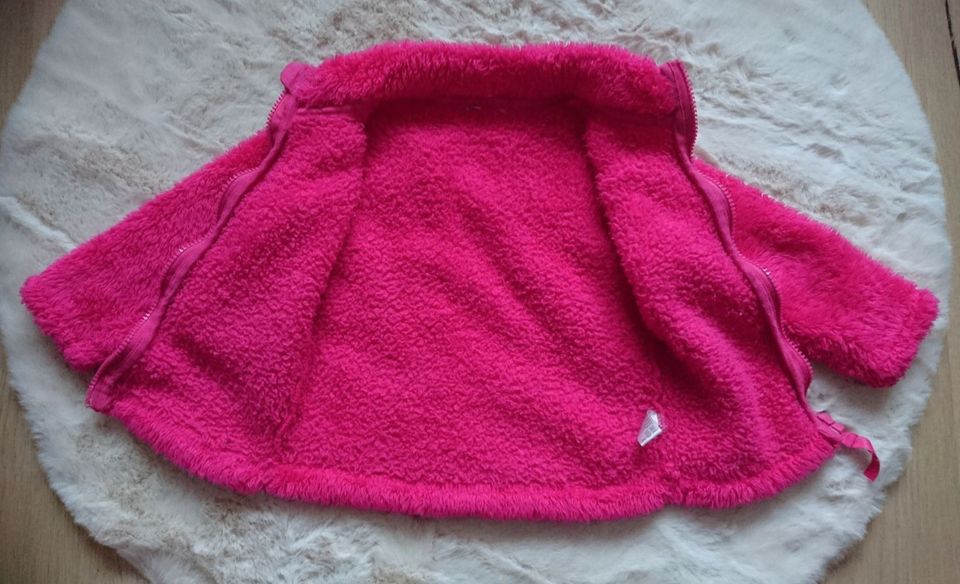 Kuscheljacke pink flauschig Teddy Übergang Mädchen Gr.92 Topolino in Rühen