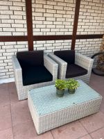 Gartenmöbel Rattan hell 2 Sessel + Tisch Nordrhein-Westfalen - Paderborn Vorschau