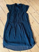 Dunkelblaues Sommerkleid mit weißen Punkten und Gürtelchen Baden-Württemberg - Heidelberg Vorschau