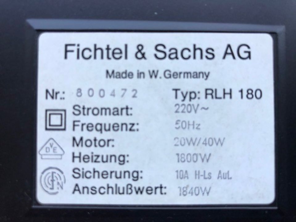 Luftfilter Heizgerät von Sachs in Herrenberg