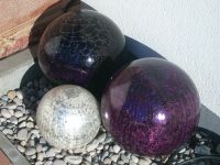 DekoGlas Craquele Lightball 25cm lila/Haus+Garten+Balkon+Terrasse Bayern - Horgau Vorschau