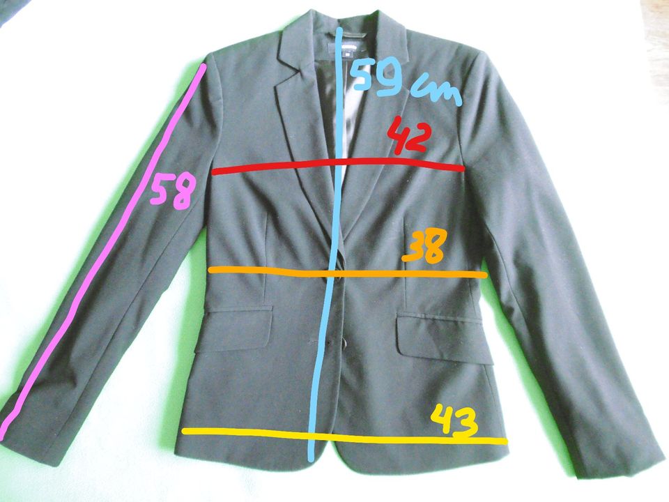 Blazer von comma, schwarz, Gr. 34 in Frankfurt am Main