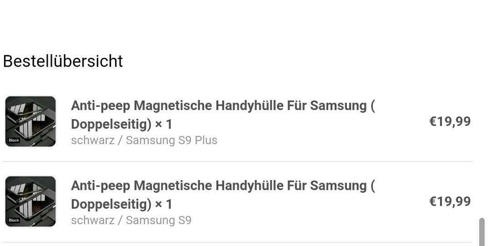 Samsung S9 Plus magnetische Handyhülle ⭐Neu⭐ in Korntal-Münchingen