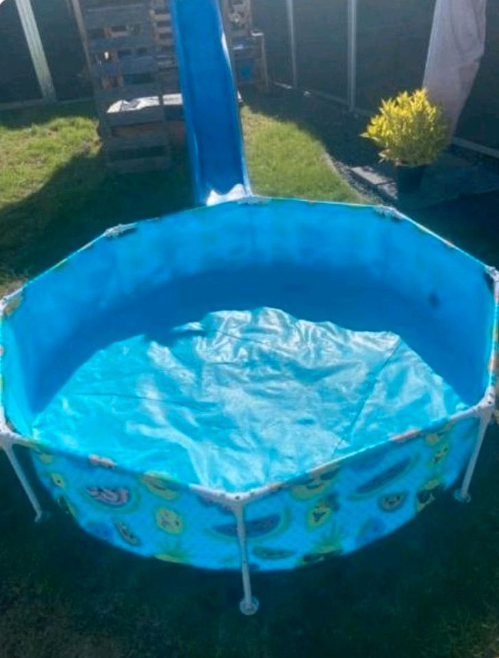 Bestway Steel Pro Swimming Pool Kinderpool inkl. Sonnenschutzdach in Andernach