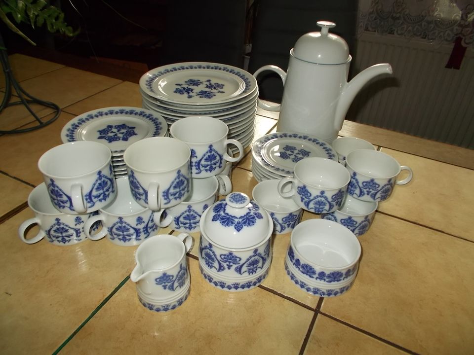 47 T. Melitta Jeverland Friesisch Blau Tee / Kaffee Service NEU ! in Edewecht