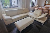 Couch, Sofa, Leder, L-Form mit XL-Hocker Schilling Hessen - Rodgau Vorschau