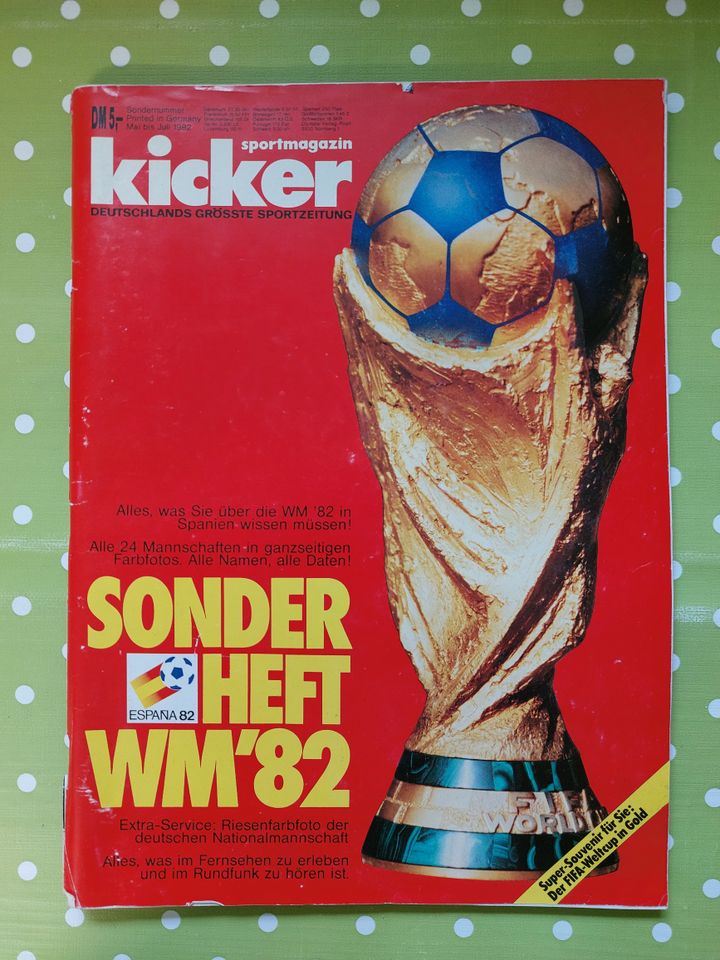 Kicker Sonderheft WM 1982 in Deisenhofen