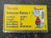 Bechschild beherzte Katze vorsicht Katze Tür Haus Garten Baden-Württemberg - Auenwald Vorschau