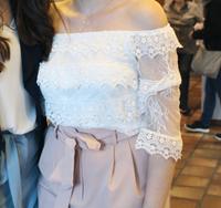 Bluse Offshoulder spitze weiß schulterfrei Gr. S Bayern - Cham Vorschau