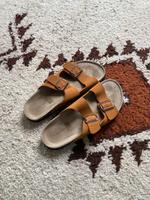 Pier One Herren Sandalen Pantolette cognac ocker 44 Birkis Style Niedersachsen - Oldenburg Vorschau