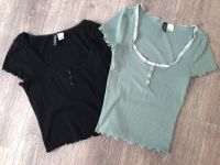 NEU 2x Shirt H&M Xs 34 cropped Hessen - Rosbach (v d Höhe) Vorschau