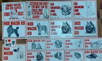 Warnschild Hundewarnschild HUNDE KATZEN Spass Schild Pudel Nordrhein-Westfalen - Bocholt Vorschau