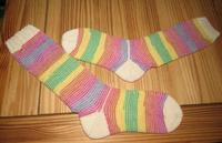 Handgestrickt-lange Strick Schurwoll Socken Gr.42/43-Neu Niedersachsen - Hatten Vorschau