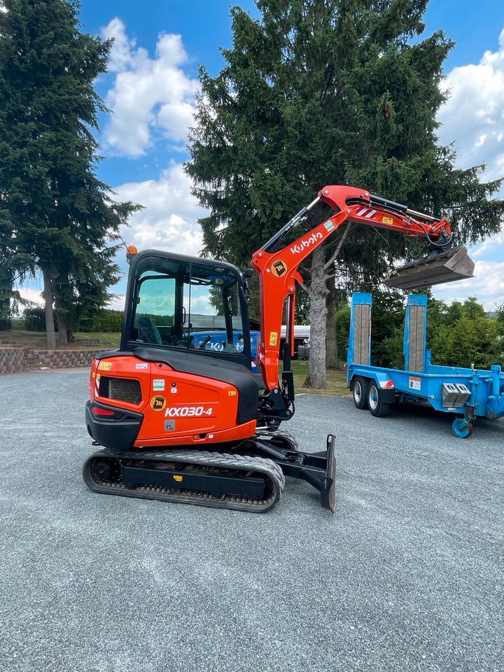 3t Bagger Minibagger Kubota KX030-4 High Spec mieten in Bretten