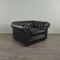 21219 Chesterfield Sessel Leder Schwarz München - Altstadt-Lehel Vorschau