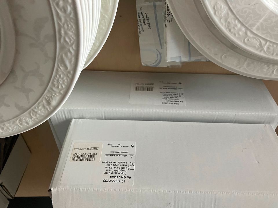 Villeroy Boch Gray Pearl Service für 6 Pers. unbenutzt 32 Teile in Schauenburg