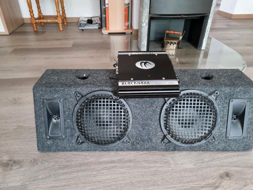 Bassbox/Subwoofer und Verstärker in Harburg (Schwaben)