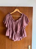SHEIN Curve Bluse 3XL – Off-Shoulder Volant – Altrosa Baden-Württemberg - Karlsbad Vorschau